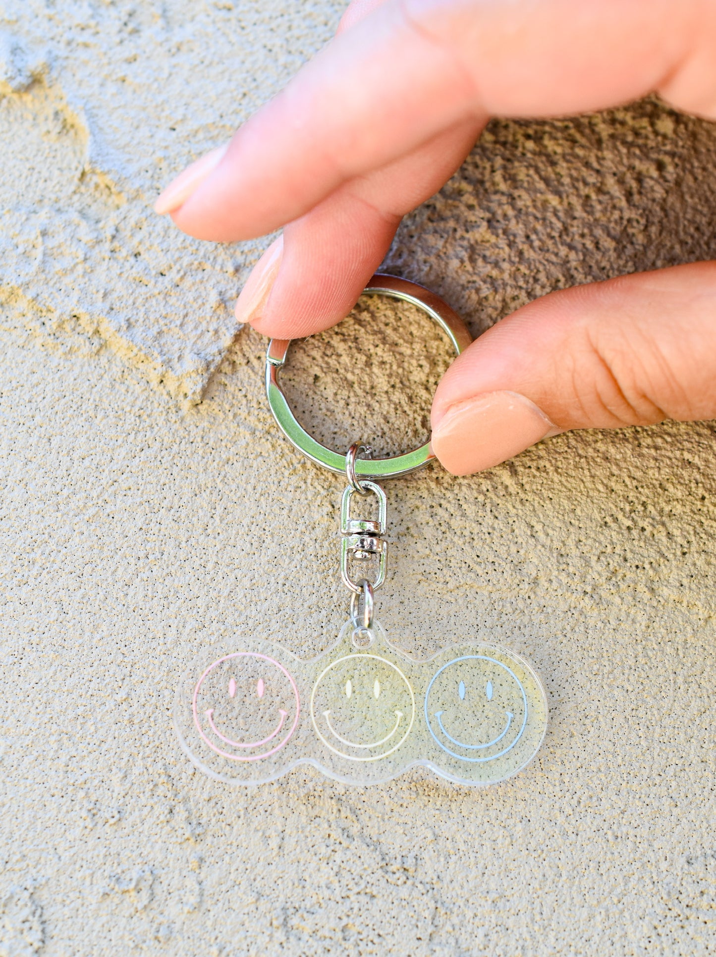 Smiley Face Keychain